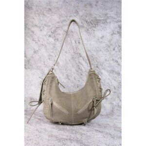 Fame Larger Leather Crescent Shoulder Bag